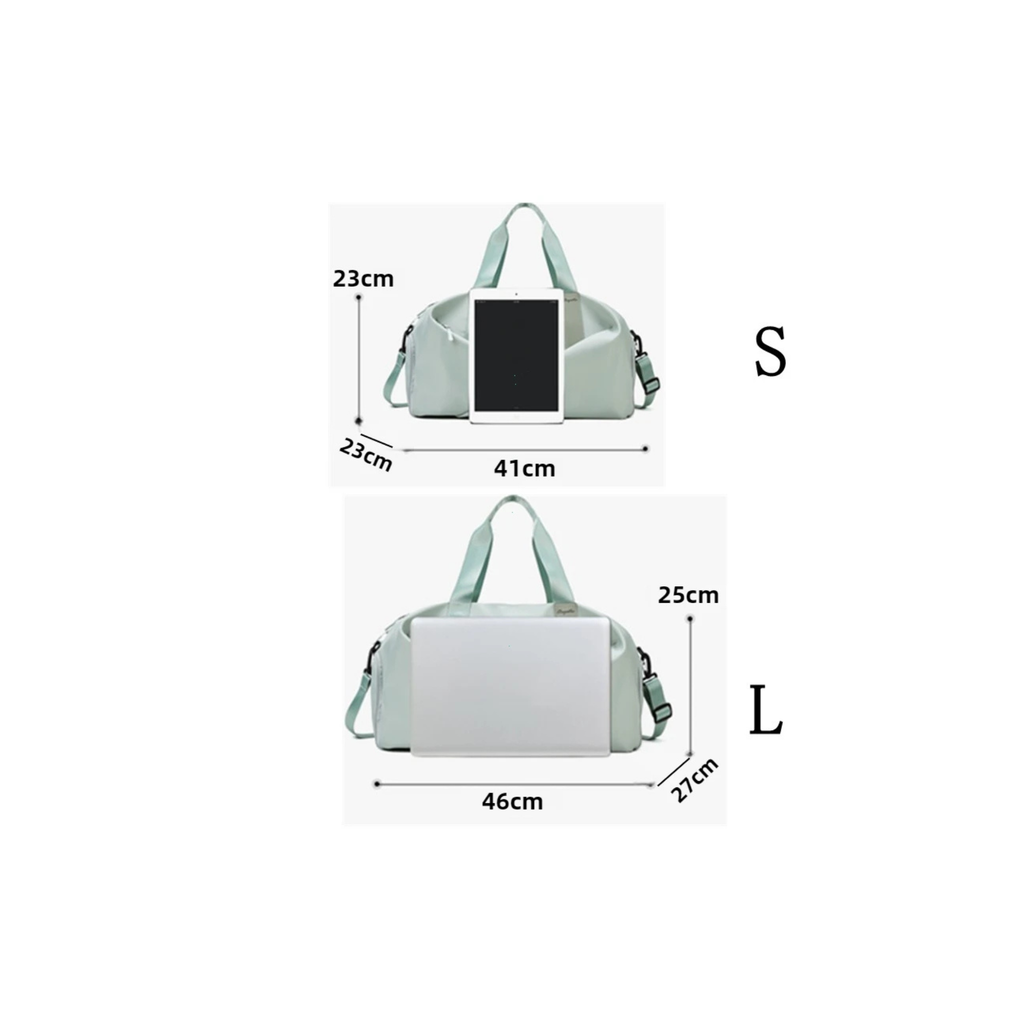 Sol & Me Studio Duffle - Gym Bag with Shoe & Wet Pocket