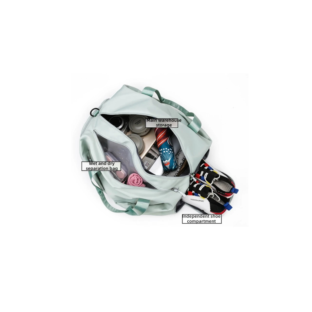 Sol & Me Studio Duffle - Gym Bag with Shoe & Wet Pocket